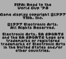 Image n° 4 - screenshots  : FIFA Soccer '98 - Road to the World Cup
